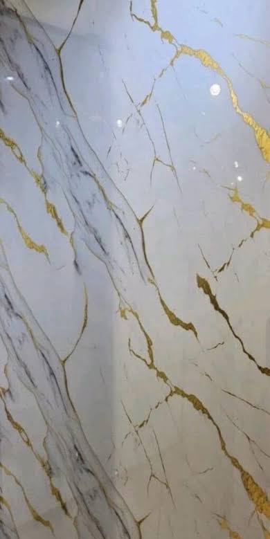Marble sheet installation in commercial space by I Wall Interior in Muzaffarnagar district